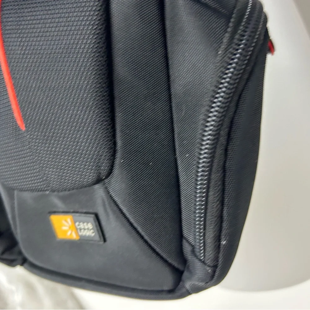 Case Logic Black Travel Camera Bag‎ Orange Piping Small